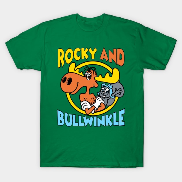 Rocky and Bullwinkle T-Shirt by littlepdraws